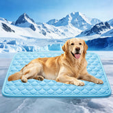 Mannice cooling mat top view showing breathable fiber for instant cooling.