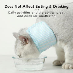 MANON ROSA Elizabethan collar in soft foam supports post-surgery comfort.