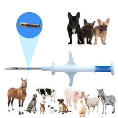 Manruta microchip for dogs and cats ready for syringe implantation.