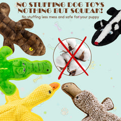 MAOOOOB no stuffing squeak toy crocodile encourages exercise and solo play sessions.