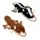MAOOOOB squeaky crinkle dog toy 2-pack for interactive play