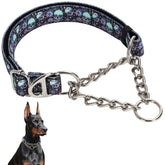 MAOWUWUJOZ Martingale Collar with Chain shown for reliable control during walks.