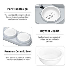 Marchul cat ears design bowl offers whisker-friendly feeding and charm.