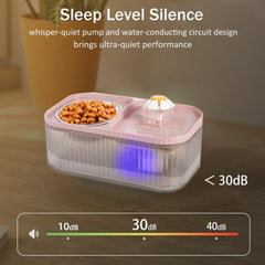 Marchul two-in-one design food bowl separation keeps water clean during meals