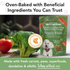 Marcy's Pet Kitchen vegan gluten-free badge emphasizes plant-based option