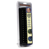 Marineland LED Aquarium Light showing brighter white LEDs with natural shimmer.