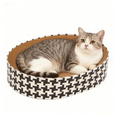 Markarbarka 2-in-1 cat scratcher bed top view for indoor cats