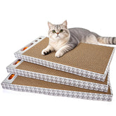 Markarbarka Cat Scratching Board 3 Pack front view shows compact, space-saving design.