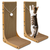 Markarbarka value 2pack L-shape scratcher assembly for easy setup and versatile placement
