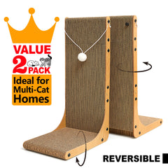 Markarbarka vertical scratcher with toy balls for interactive scratching and play