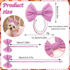 Masue Pets black bow headband stays secure during play
