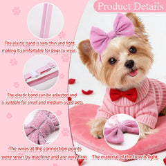 Masue Pets red bow headband for festive looks