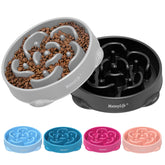 MateeyLife large slow feeder bowls base in gray and black with a stable non-slip foundation