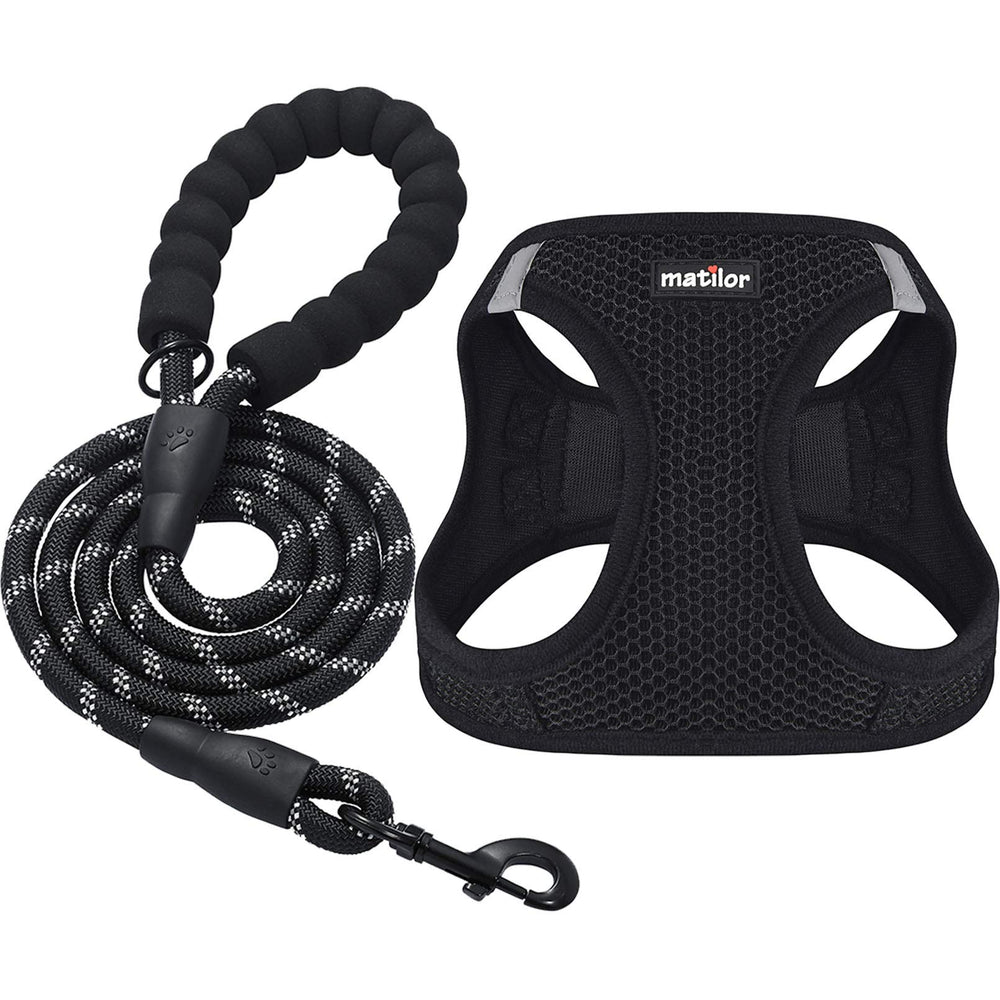 Matilor dog harness breathable air mesh provides cooling comfort