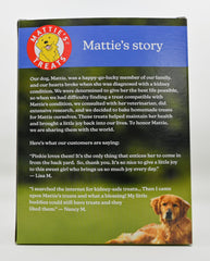 Fish oil in Mattie's Treats provides omega-3s for healthy skin and coat.