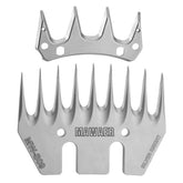 MAWAER 9-teeth sheep blades close-up for precise grooming and smooth clipping.