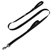 Max and Neo double-handle leash with reflective accents for safer night walks.