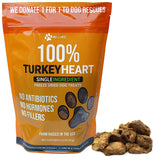 Max and Neo freeze-dried turkey heart treats bag, ideal for training rewards