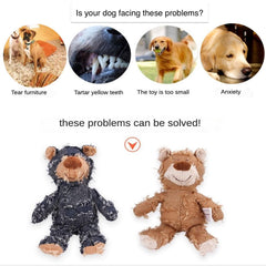 MAXBECK Indestructible robust dog toy with squeaker for solo play.