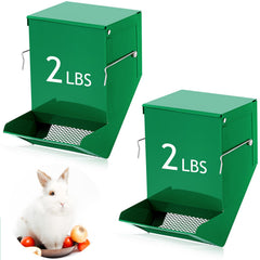 Maxcheck 2-pcs rabbit feeder pack: dual dispensers for multiple small pets.