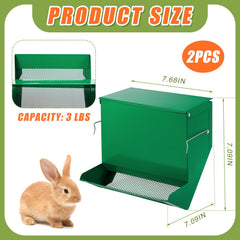 Maxcheck rabbit feeder designed for easy hanging indoors or outdoors.