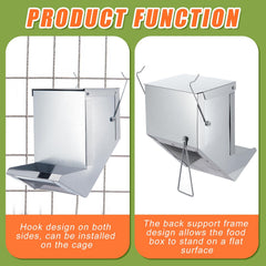 Maxcheck rabbit feeder weather-resistant metal construction withstands outdoor use.