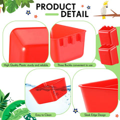 Maxdot red poultry water bowl is durable and long-lasting