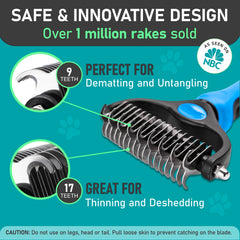 Maxpower Planet self-cleaning slicker in use after grooming