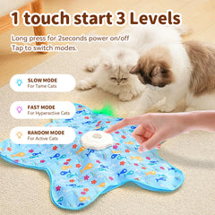 MAXTOOA cat toy feather chase with responsive movement to engage cats.