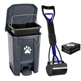 Mayayaday dog poop trash can outdoor-lid keeps waste contained and yard tidy.