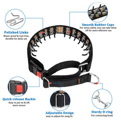 Mayerzon collar shows smooth links reducing snags during walks