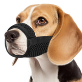 Mayerzon dog muzzle with hook loop adjustable snout for secure, comfortable fit