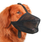 Mayerzon dog muzzle in folded mesh, portable and lightweight for travel