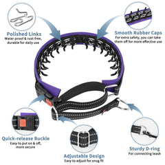 Mayerzon no pull collar with reflective stitching for safer night walks