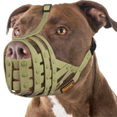 Mayerzon Pitbull Muzzle: two sizes fit large dogs for secure fit during walks