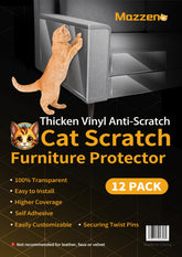 Mazzen Cat Scratch Couch Protector clear sheet on sofa for invisible protection