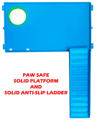 Blue paw safe base of Mcage hamster mansion for stable footing