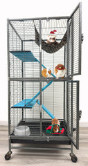 Mcage Deluxe double-unit ferret cage with secure front access