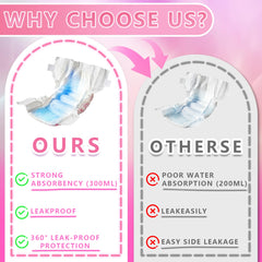 MCJAOHJG Female Dog Diapers: breathable outer layer reduces irritation.