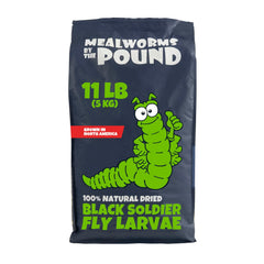 Mealworms by the Pound BSFL packaging showcases bulk, ready-to-use nutrition for poultry and reptiles.