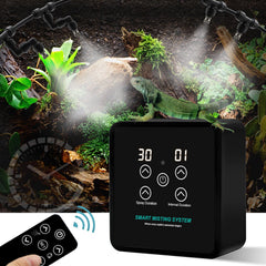 MECESOR automatic mister front view for terrarium humidity control.
