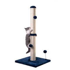 MECOOL 34-tall sisal post for cats, durable scratching and stretching.