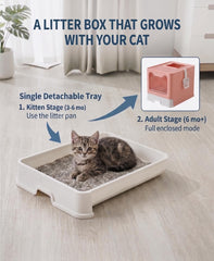 Medario Litter Drawer and Scoop pink simplify cleaning with minimal mess.