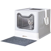 Medario cat litter box with front entry design, keeps odors contained for a cleaner home