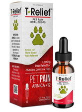 MediNatura T-Relief Drops bottle pour enables easy pet application.