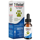 MediNatura T-Relief drops bottle for gentle GI relief in dogs and cats.