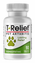 MediNatura T-Relief tablets for dogs support joint comfort.