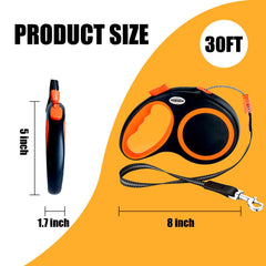 Meekamar leash with non-slip handle ensures secure grip.