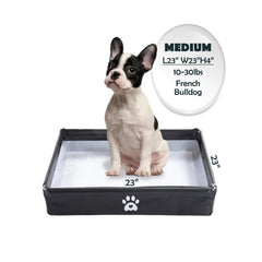 MEEXPAWS dog pee pad holder tray folded for storage