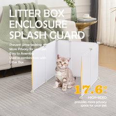 MEEXPAWS splash guard walls showing easy cleaning surface